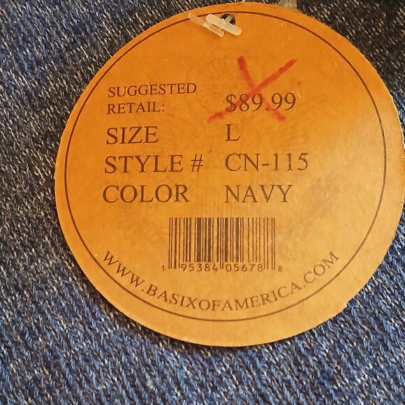 NWT Lake Tahoe California Women's Navy Blue Crew Neck Size L - Picture 2 of 6